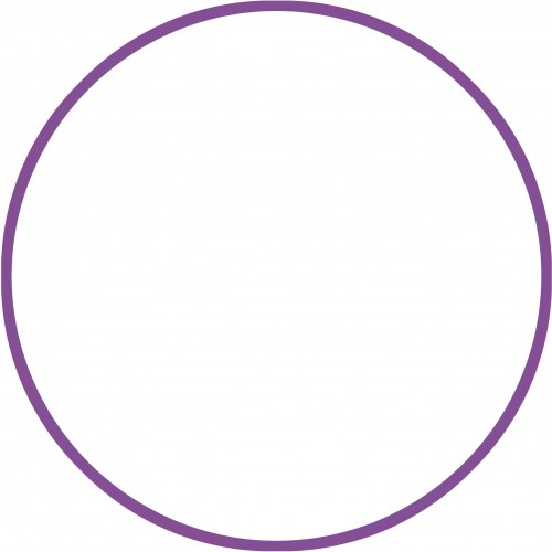 Χούλα-Χουπ HQ 70cm - Φ19mm - 280gr, Μωβ