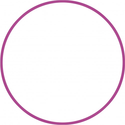 Χούλα Χουπ HQ 80cm - Φ19mm - 330gr, Φούξια