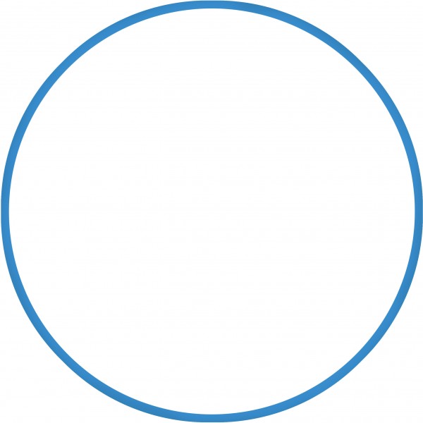Χούλα Χουπ HQ 80cm - Φ19mm - 330gr, Μπλε