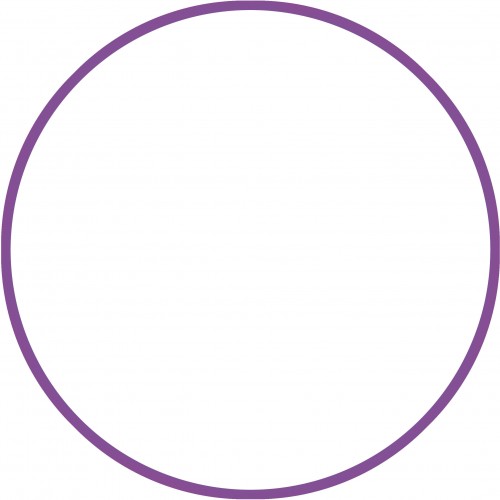 Χούλα Χουπ HQ 80cm - Φ19mm - 330gr, Μωβ