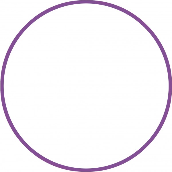 Χούλα Χουπ HQ 80cm - Φ19mm - 330gr, Μωβ