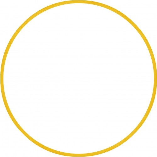 Χούλα Χουπ HQ 80cm - Φ19mm - 330gr, Κίτρινο