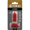 Σφυρίχτρα FOX40 Classic Safety Κόκκινη με Κορδόνι