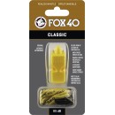 Σφυρίχτρα FOX40 Classic Safety Κίτρινη με Κορδόνι