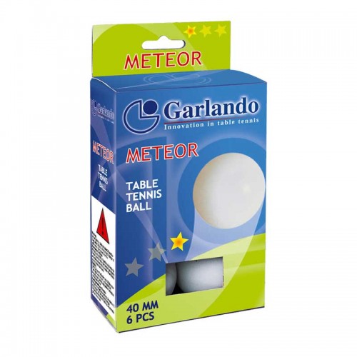 6 Μπαλάκια Ping Pong METEOR 1star Garlando