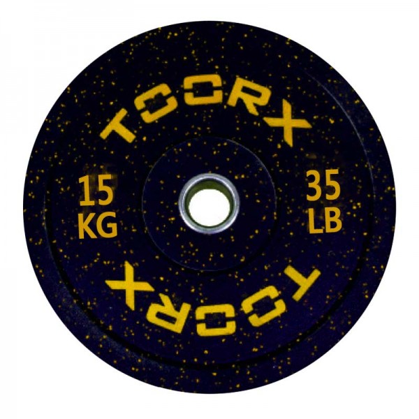 Ολυμπιακός Δίσκος Bumper Crumb 15kg 45cm Toorx