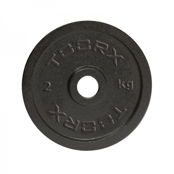 Μαύρος Μαντεμένιος Δίσκος 2 kg Ø25mm Toorx