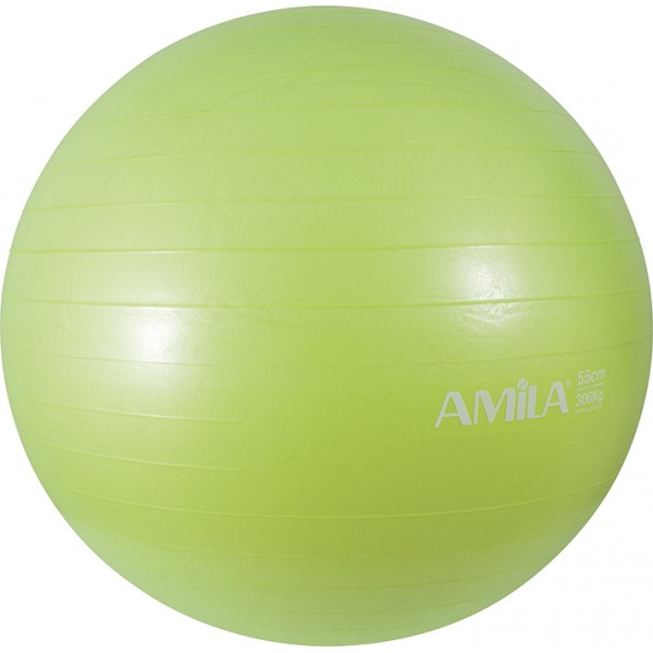 Μπάλα Γυμναστικής AMILA GYMBALL 55cm Μαύρη Bulk