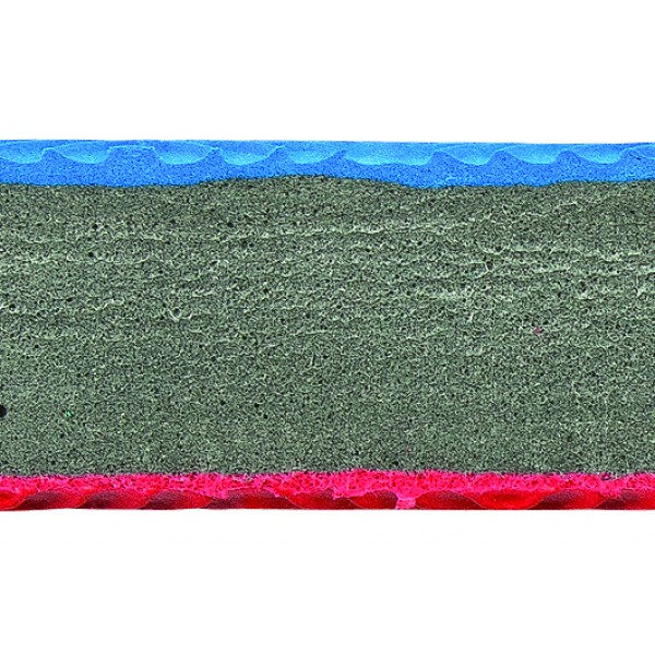 Δάπεδο Προστασίας EVA Διαμάντι 100x100cm 2,5cm Κόκκινο-Γκρι-Μπλε