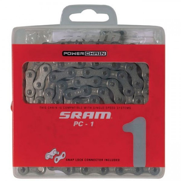 Αλυσίδα SRAM PC 1 Μαύρη 114 Links Για Single Speed