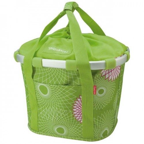 Καλάθι Ποδηλάτου KLICKFIX Εμπρόσθιο Bikebasket Crystal Lime Πράσινο