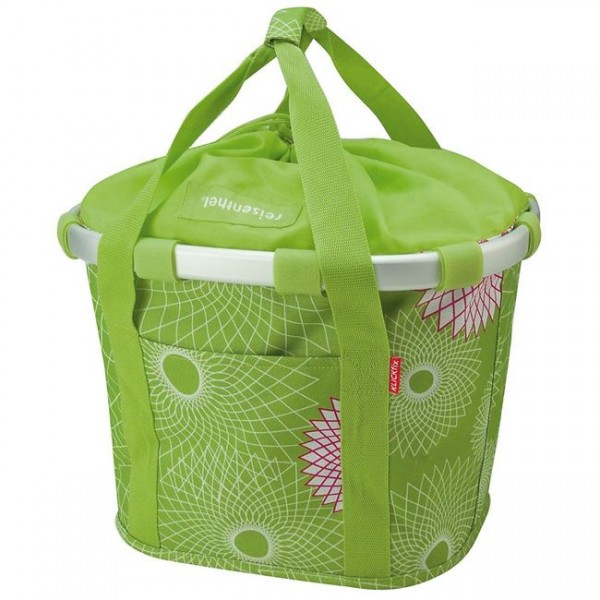 Καλάθι Ποδηλάτου KLICKFIX Εμπρόσθιο Bikebasket Crystal Lime Πράσινο